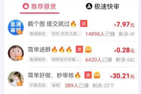 趣闲赚任务大厅界面